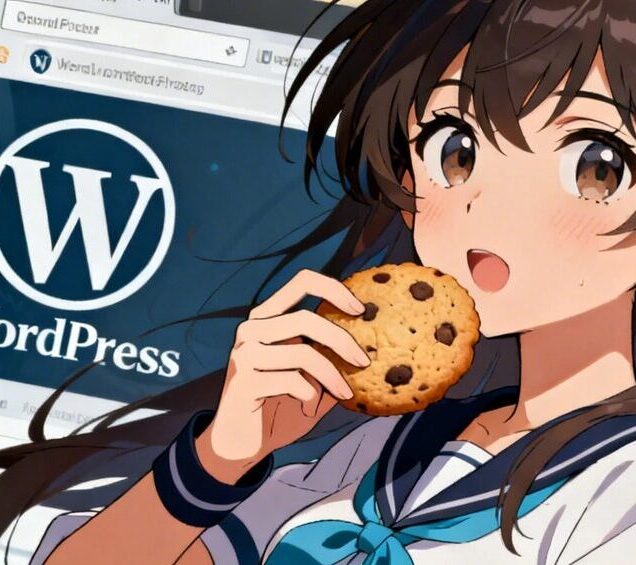 ブログ、クッキーを食べる女子のサムネ画像