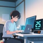 ポモドーロテクニックを使う男子